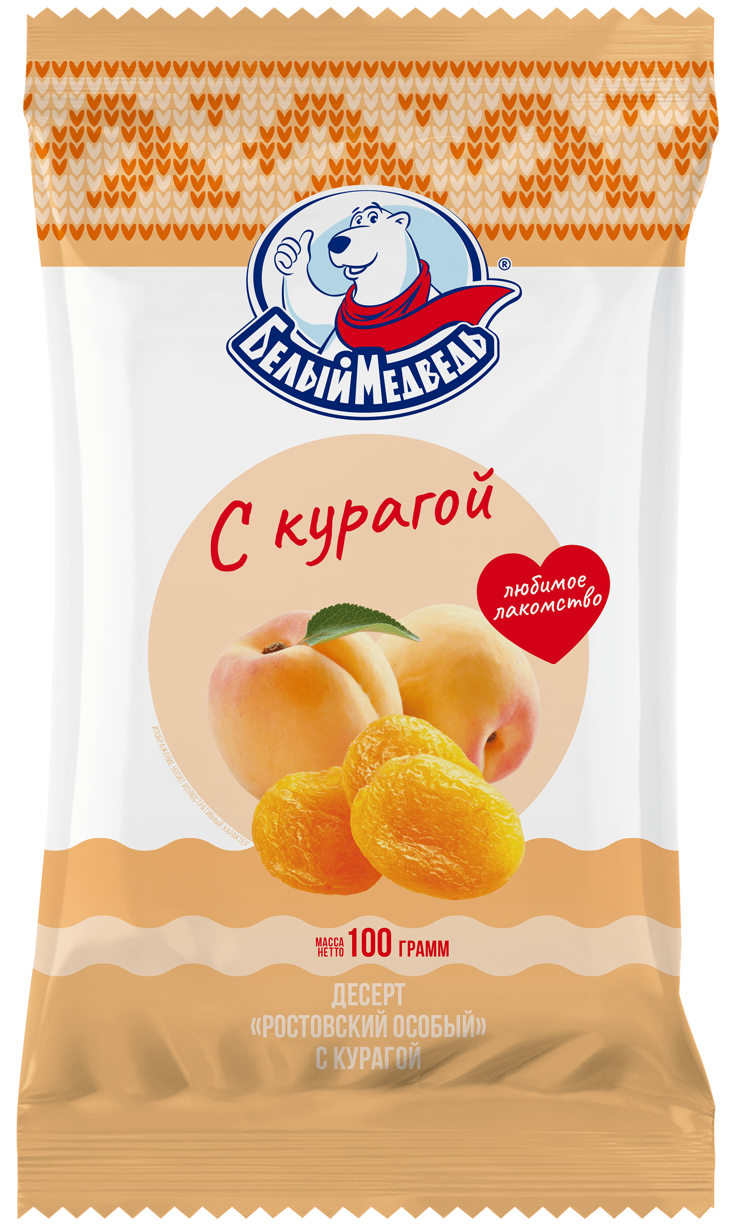 ხაჭოს დესერტი გარგარი 100 გრ
